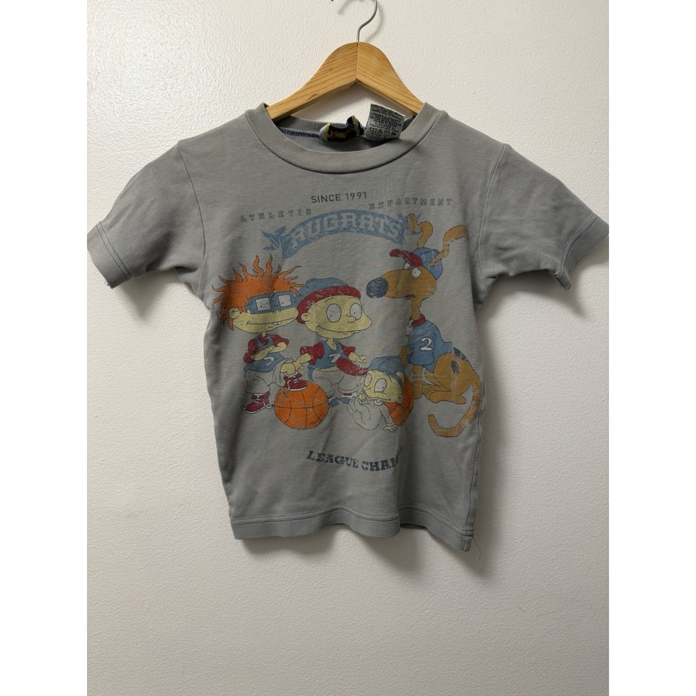 VTG Nickelodeon Rugrats League Champs Chuckie Tommy T Shirt Youth Kids M (8) 90s